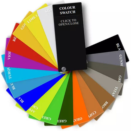 Sugden bespoke anodised front panel colour finishes