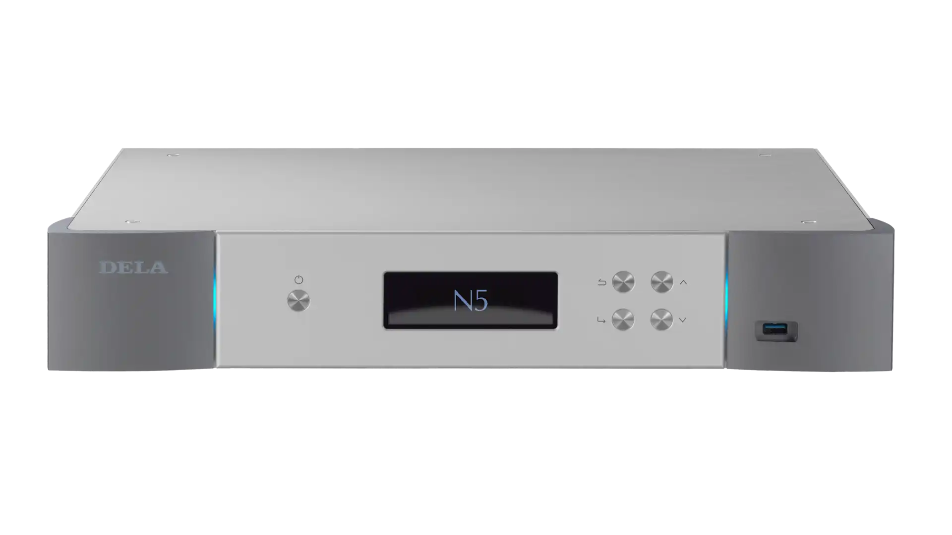 DELA N5 music library server in silver finish