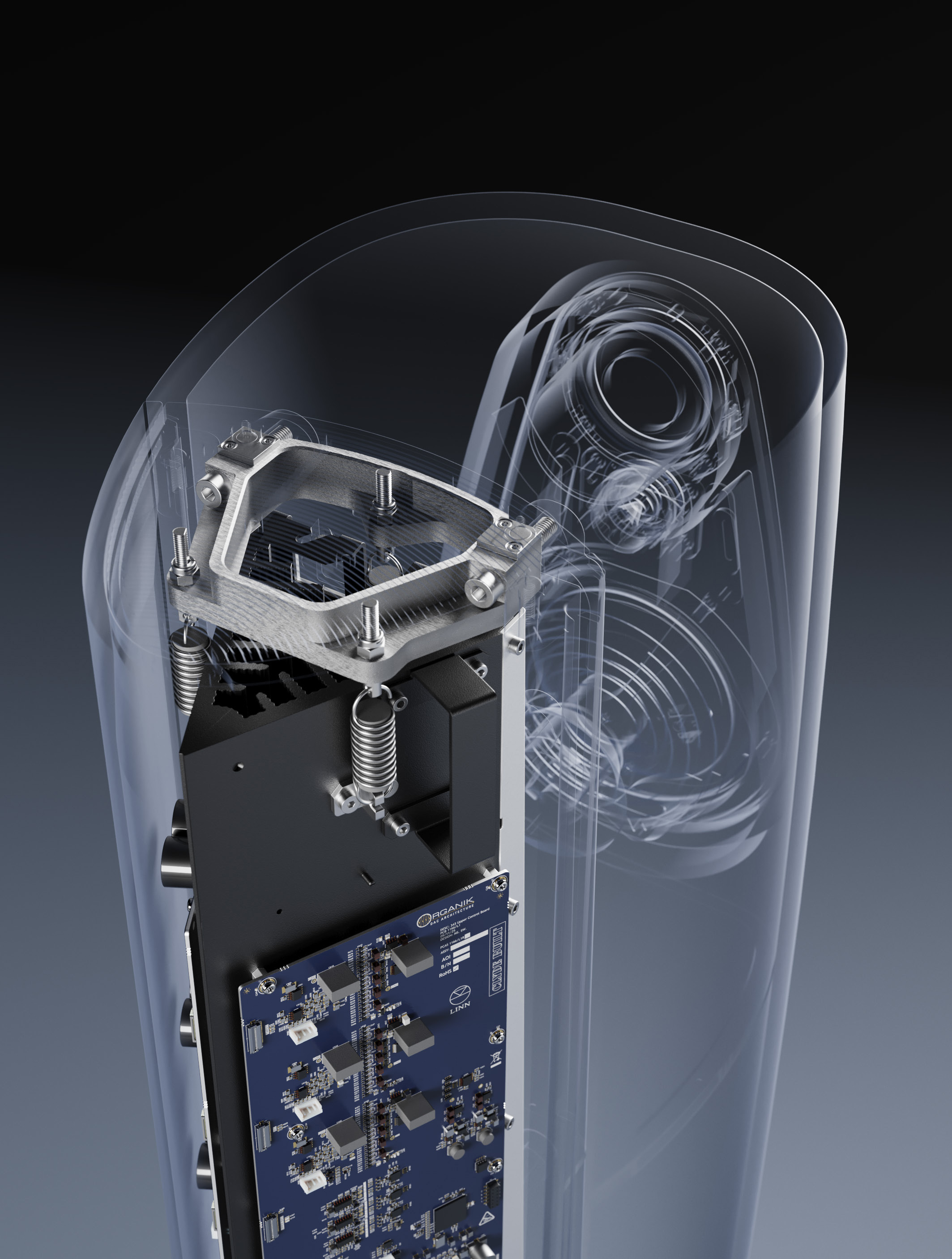 Linn 343 internal module suspension